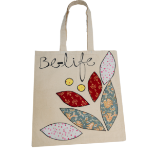Be-Life Leaves Patch work Tote Bag