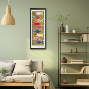 Fish fabric Patchwork Art