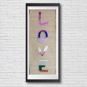 Love In Air Patchwork Art