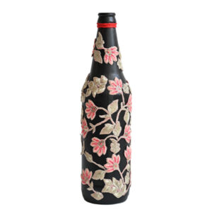 Blush golden floral Patch Work Bottle